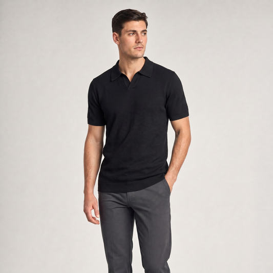 The Presence Polo by Mushin Apparel – performance polo shirt